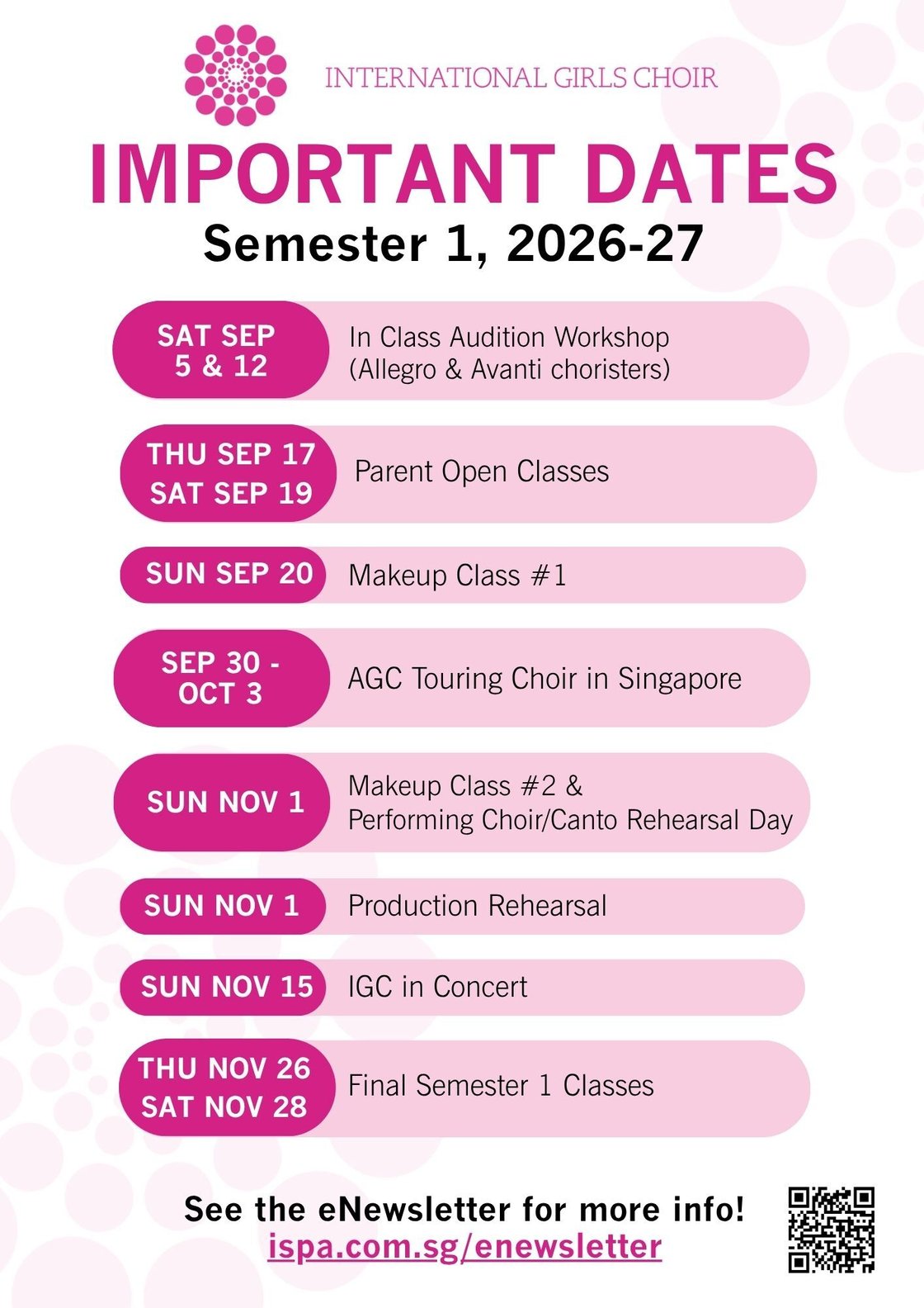 IGC Important Dates Sem 1 (1)